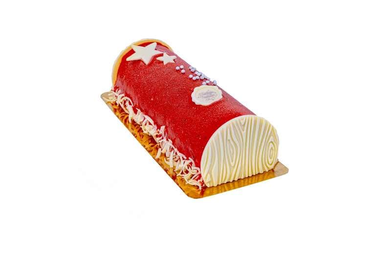 Vanille- en frambozenroomijs met meringue & frambozenspiegel