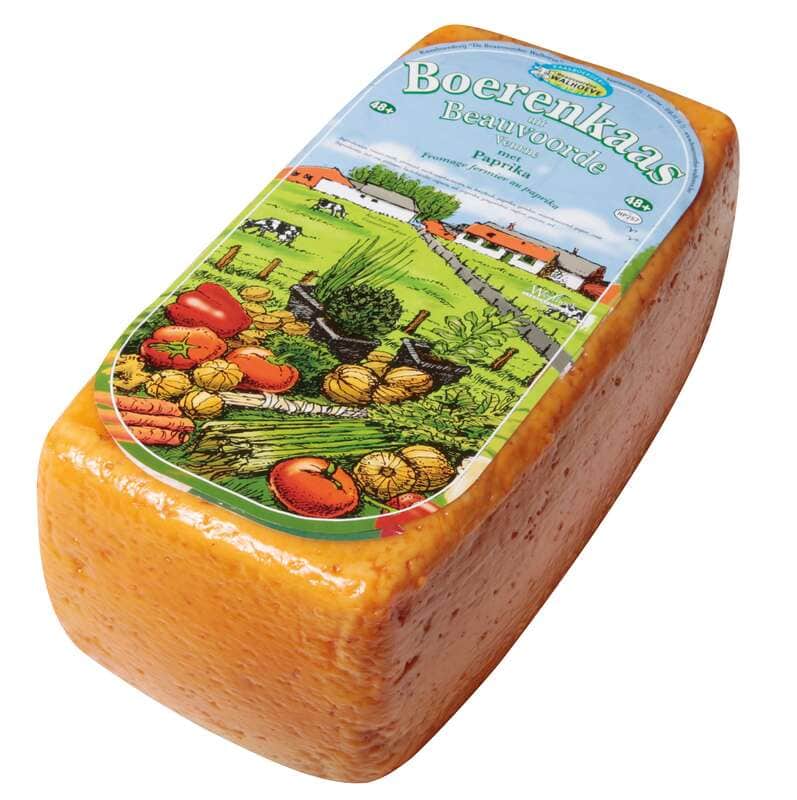 Boerenkaas met paprika en ui