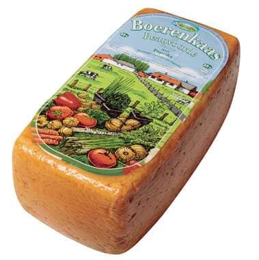 Boerenkaas met paprika en ui