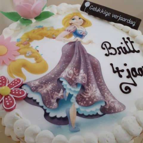Rapunzel (Small) -  - Gepersonaliseerde ijstaarten